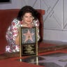 Kirstie Alley getting her star on the walk of fame