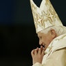 Pope Benedict praying