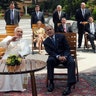 Former President George W. Bush with Pope Benedict
