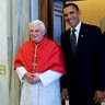 Pope Benedict meets with former President Obama