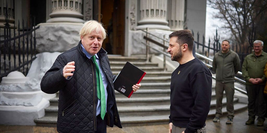 Boris Johnson makes surprise visit to war-torn Ukraine to meet with President Zelenskyy, pledge help