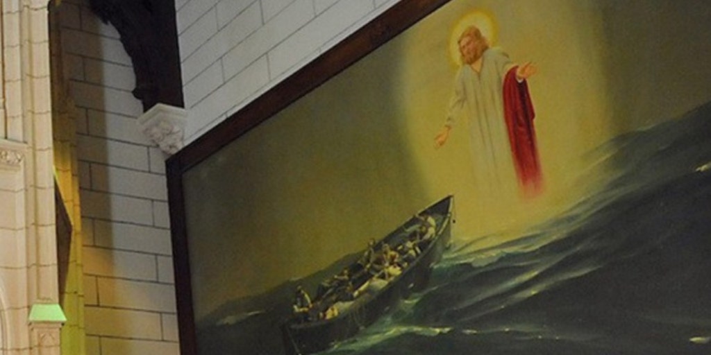 US Merchant Marine Academy hides Jesus painting behind curtain after complaint from advocacy group
