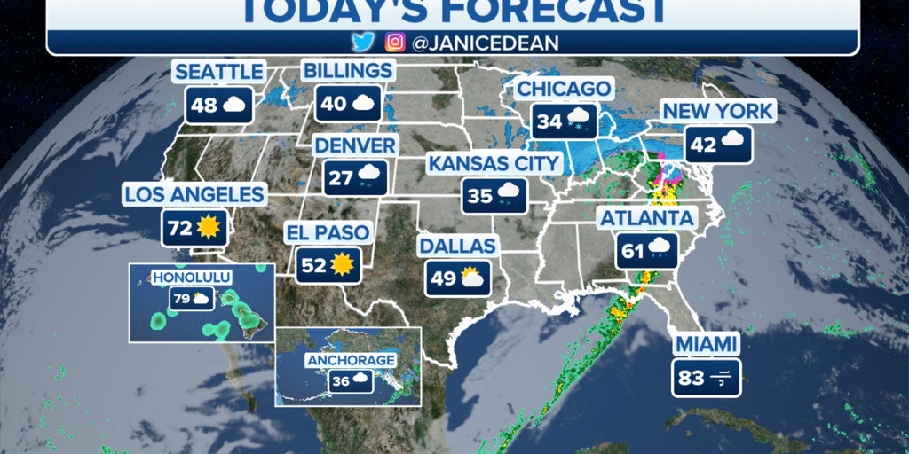 Severe weather in Southeast, Gulf Coast will bring rain, tornado risk