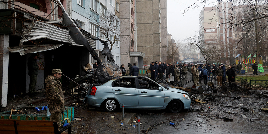 Helicopter crash near Kyiv leaves 18 dead, including top
Ukrainian officials