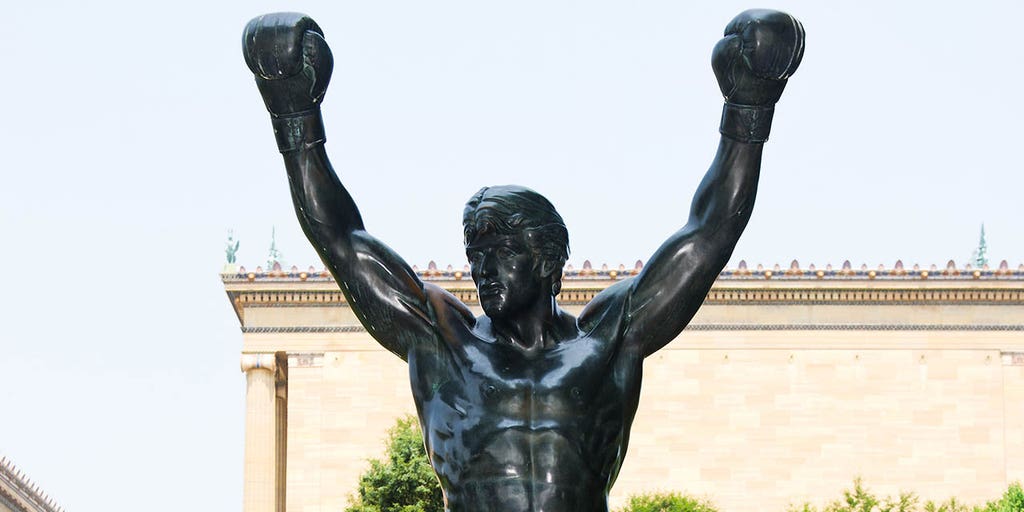 Rocky Statue In Philadelphia Has Mask Put On
