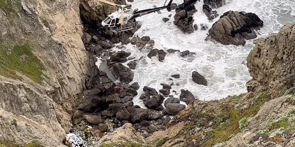 California car crash: Tesla plunges 250 feet off cliff at 'Devil's Slide' - Vimarsana News