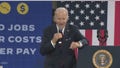 President Biden spoke about the economy and his first two years in office in Springfield, Virginia on Thursday.