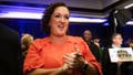 Rep. Katie Porter (D-CA) speaks to supporters, volunteers, and staff at an election night watch party at the Hilton Orange County Hotel on November 8, 2022 in Costa Mesa, California.