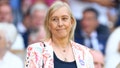 Former tennis player Martina Navratilova in the royal box ahead of the women's singles final between Kazakhstan's Elena Rybakina and Tunisia's Ons Jabeur.