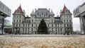 The New York state Capitol is seen prior to Gov. Kathy Hochul delivering her State of the State address in the Assembly Chamber at the state Capitol, Tuesday, Jan. 10, 2023, in Albany, N.Y.