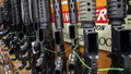 AR-15-style rifles are on display at Freddie Bear Sports gun shop in Tinley Park, Illinois, on Aug. 8, 2019. (Zbigniew Bzdak/Chicago Tribune/Tribune News Service via Getty Images)