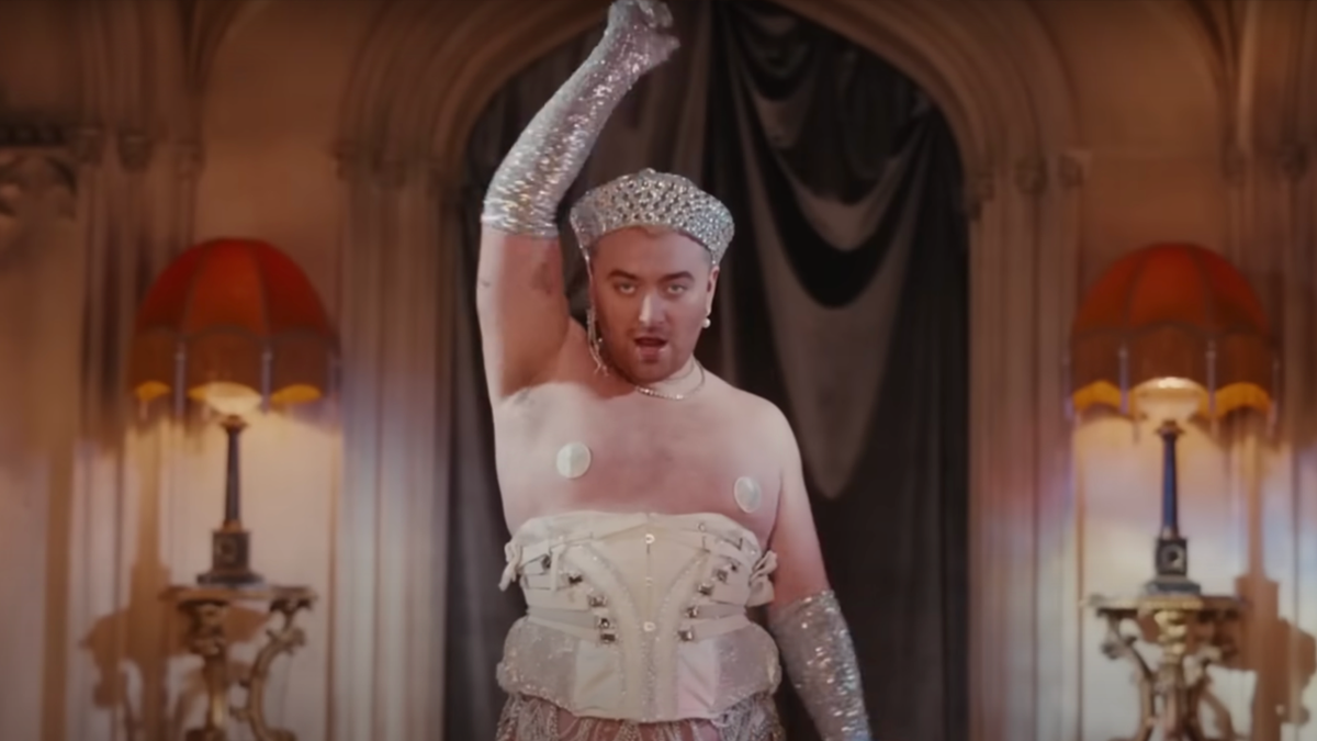 Sam Smith defiantly wears heart nipple covers after music video backlash