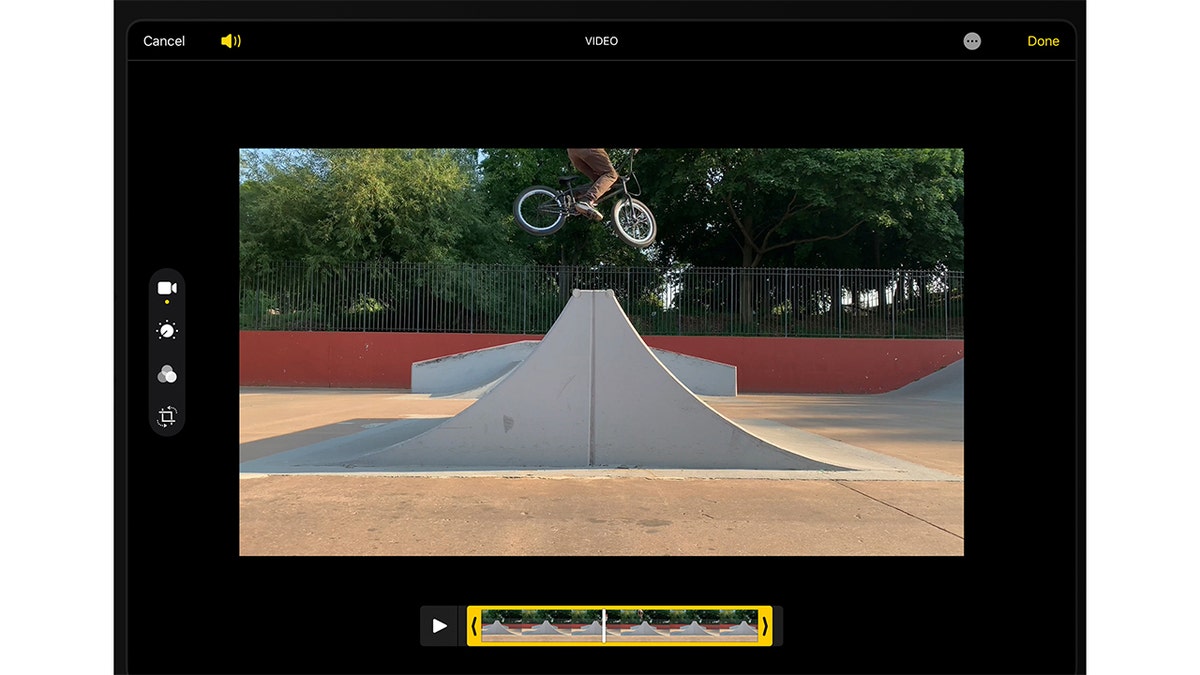 Apple bike video editing