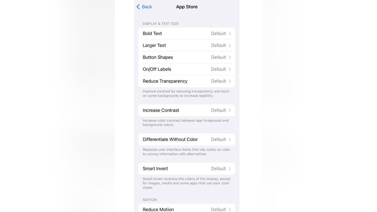 Screenshot showing you how to change your app settings.