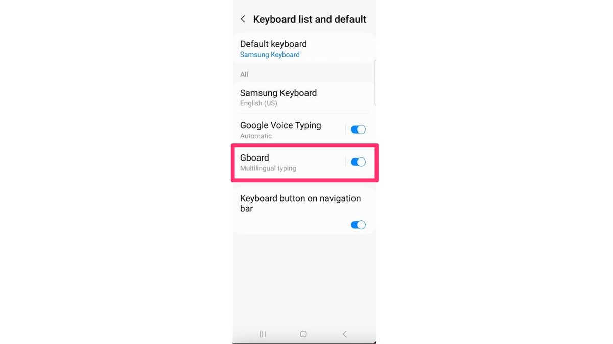 android gboard toggle