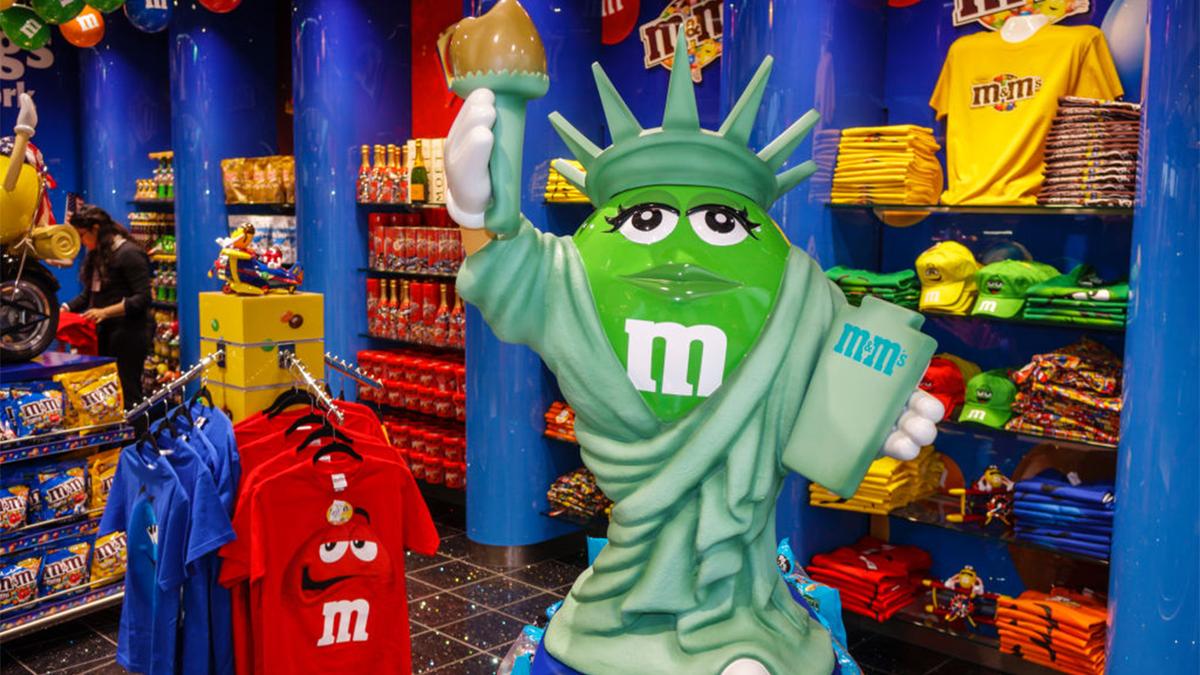 M&M's merchandise in store
