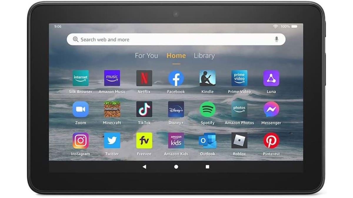 Photo of a Fire 7 tablet.