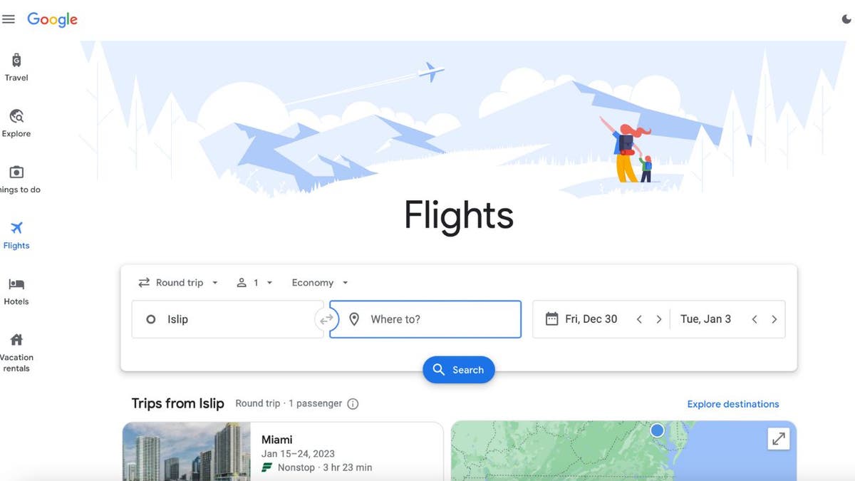 google flights travel