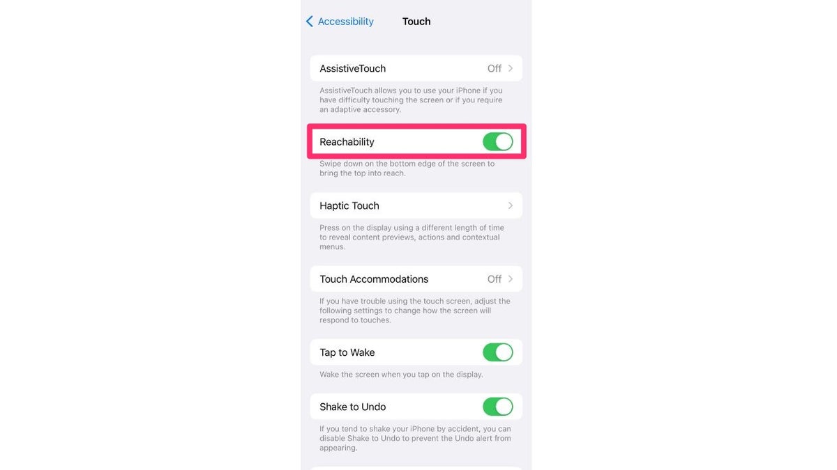 apple iPhone reachability