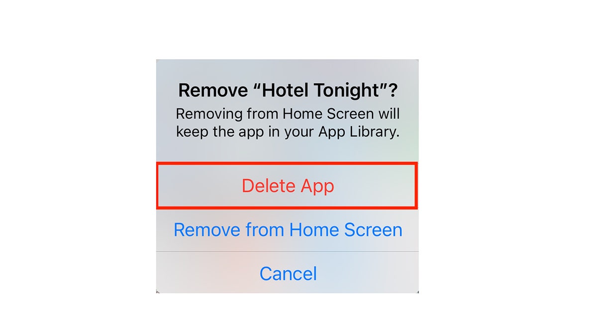 iphone 'delete app' screenshot