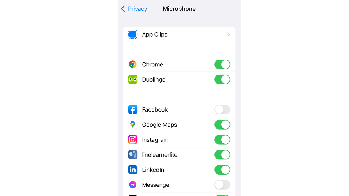 microphone settings for apple