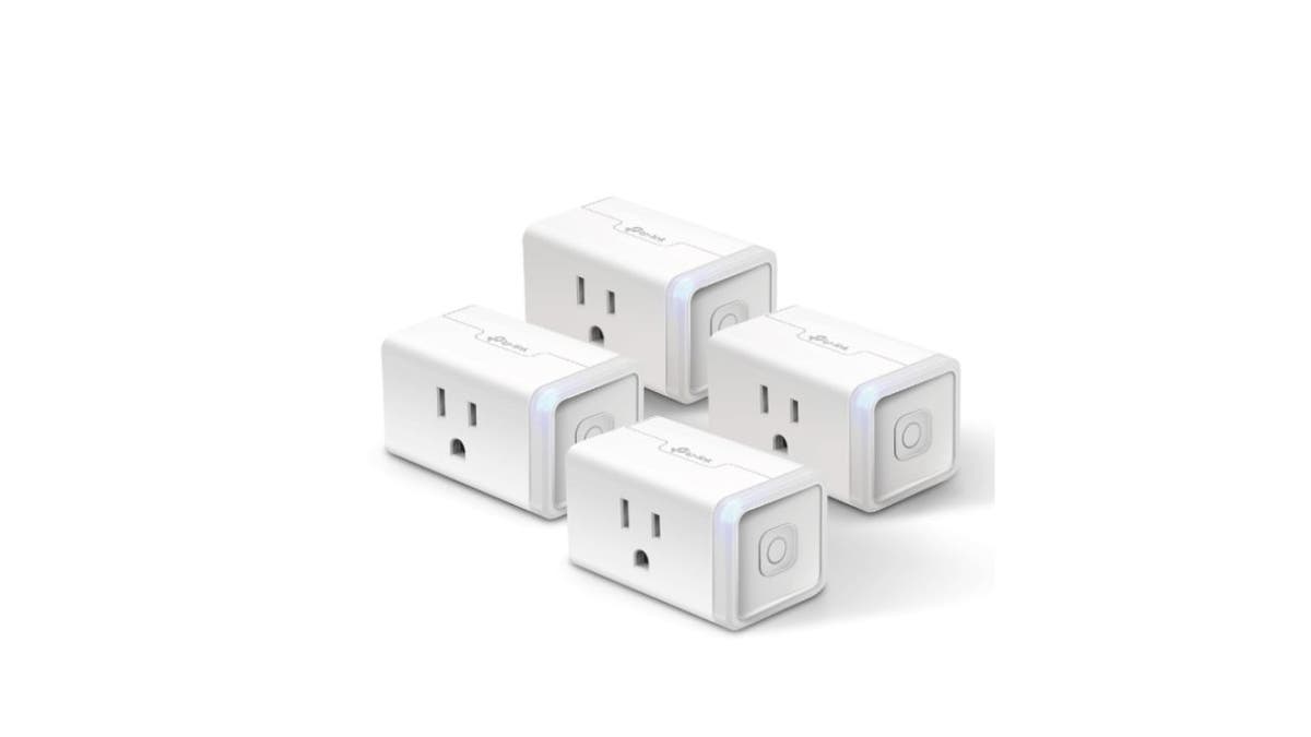 White smart plugs.