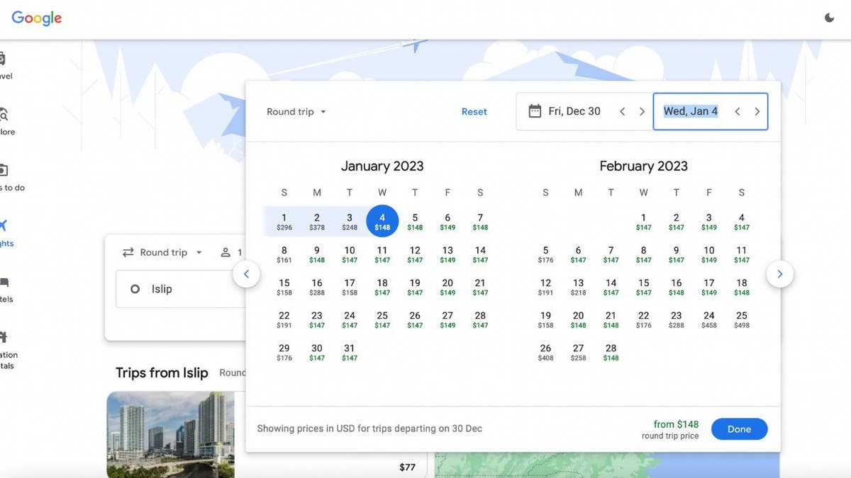 google flights travel