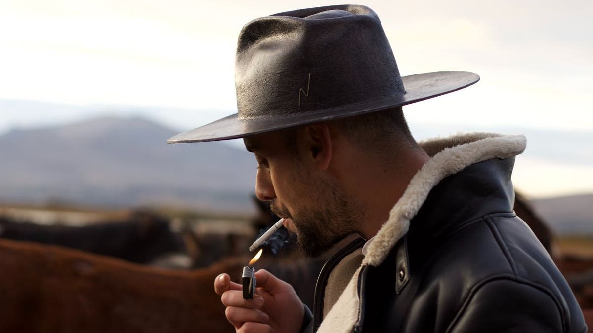 Man smoking a cigar