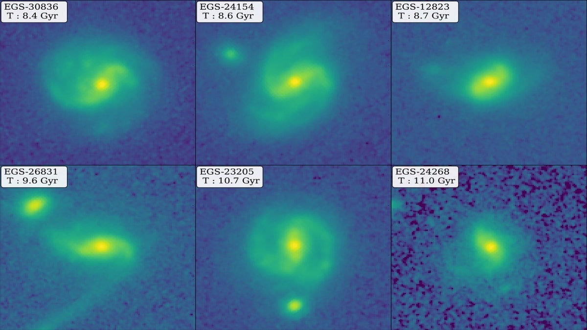 Ssix example barred galaxies