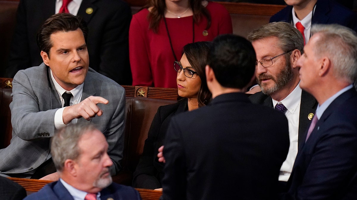 Matt Gaetz pointing