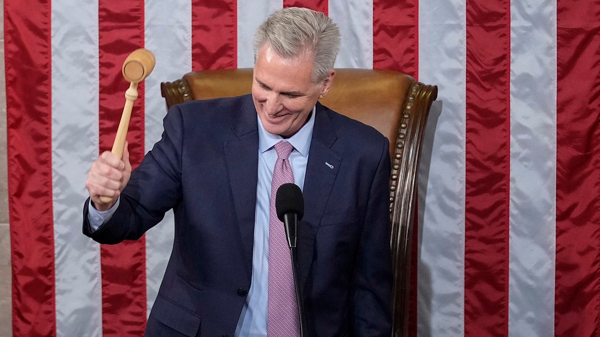 Kevin McCarthy holding a gavel