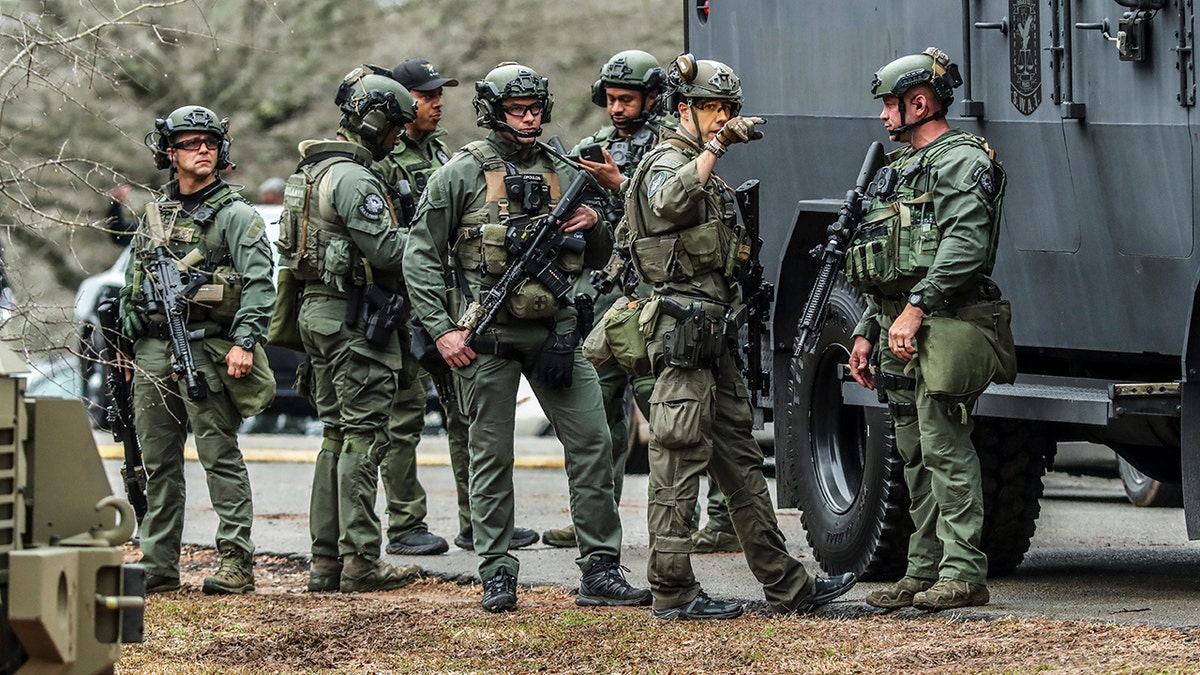 A photo of SWAT members