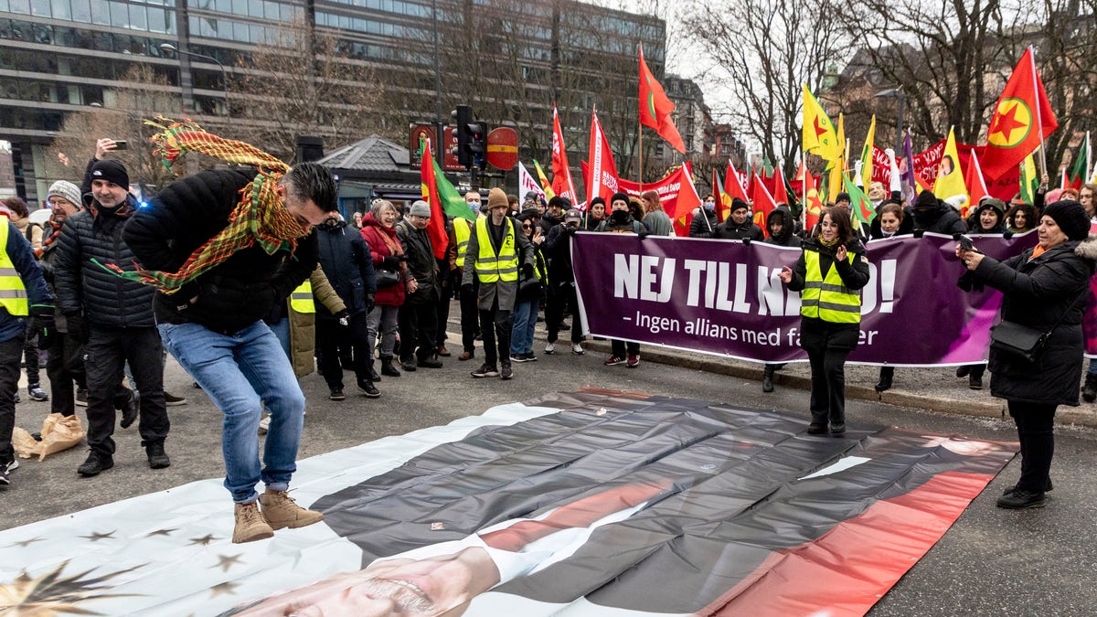 Turkey Sweden protest
