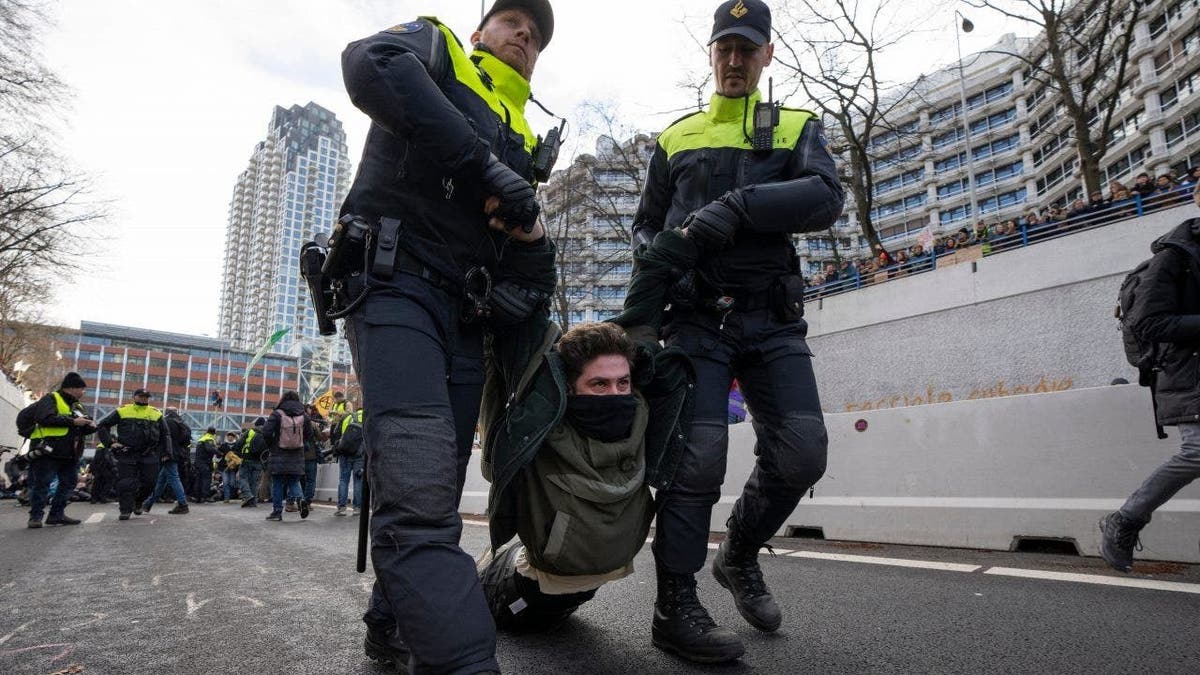Hague climate arrests