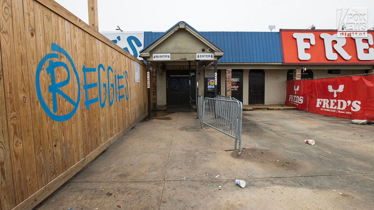 An exterior view of the outside a local bar.