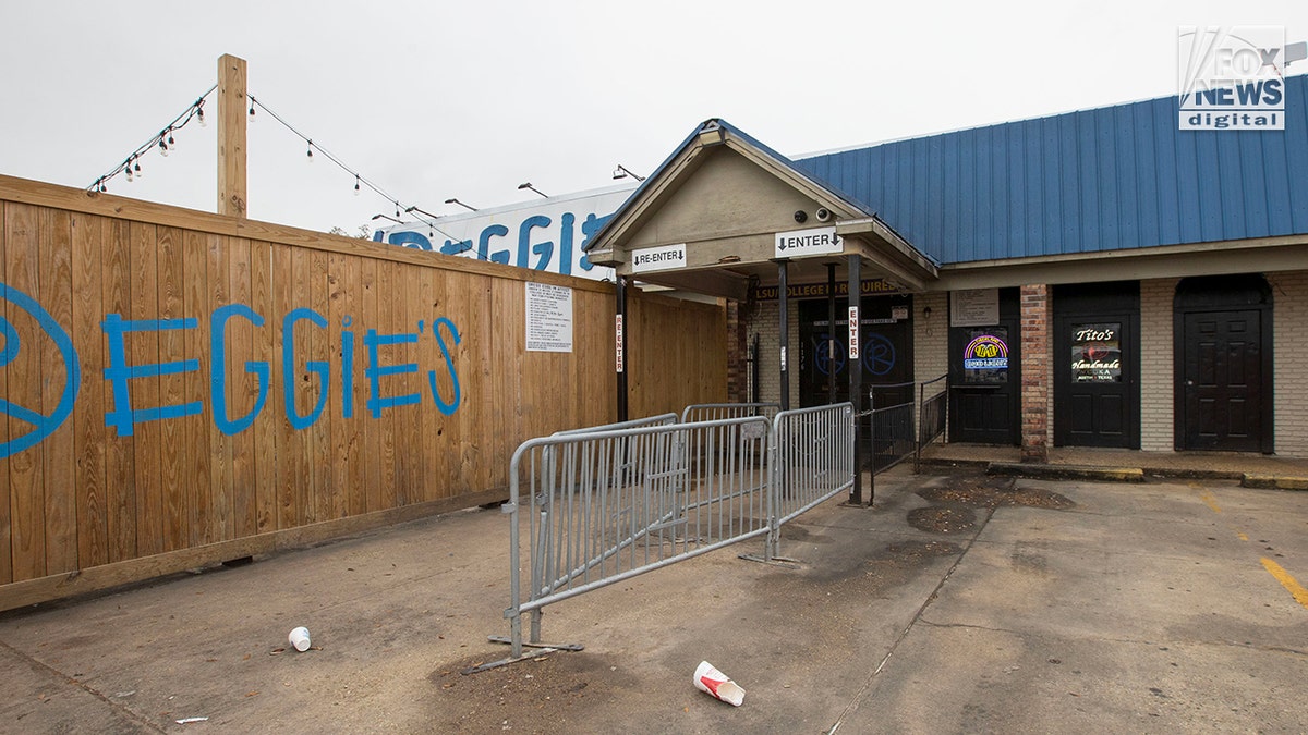 An exterior view of the outside a local bar.