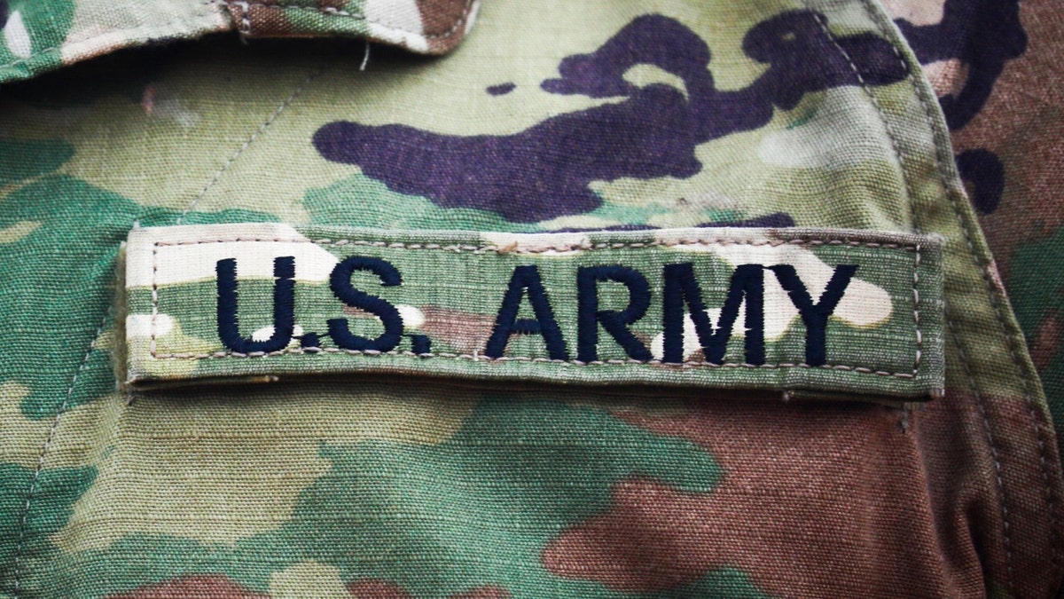 US Army name tape on BDU