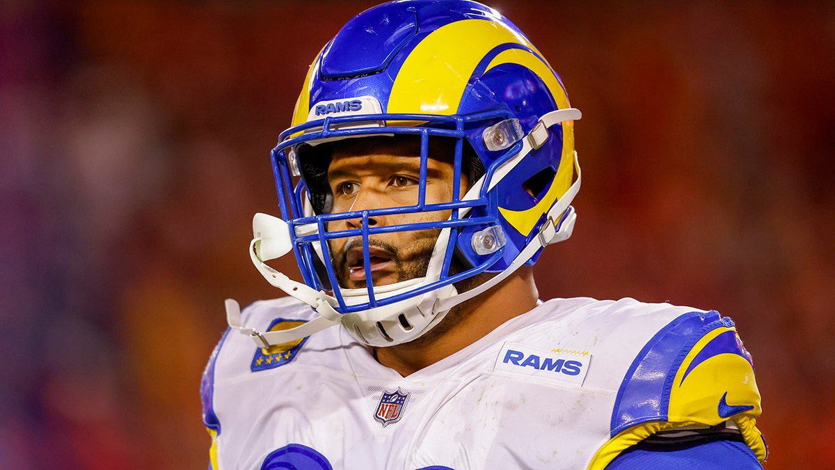 Rams' Aaron Donald sparks frenzy on social media with brief Twitter bio  change