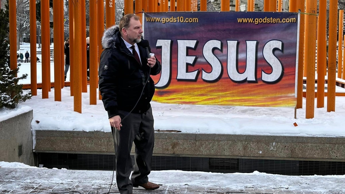 Pastor Artur Pawlowski preaching in Calgary