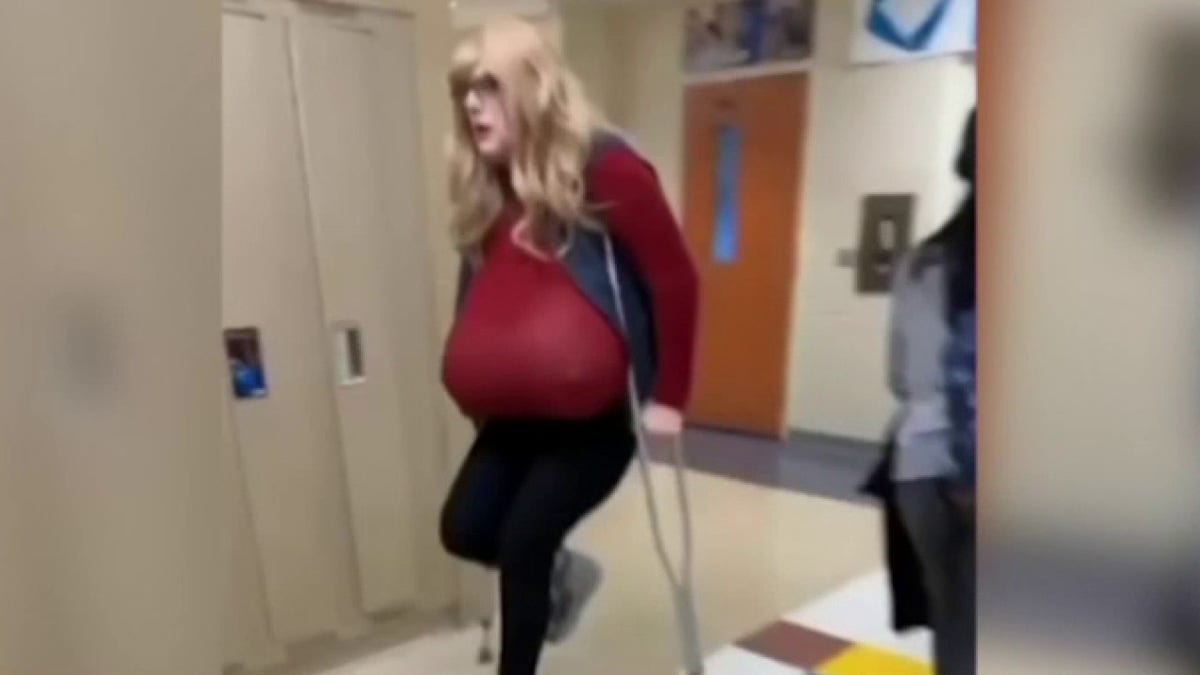 Trans teacher known for massive prosthetic Z-cups seen without breasts for  return to Canadian classroom