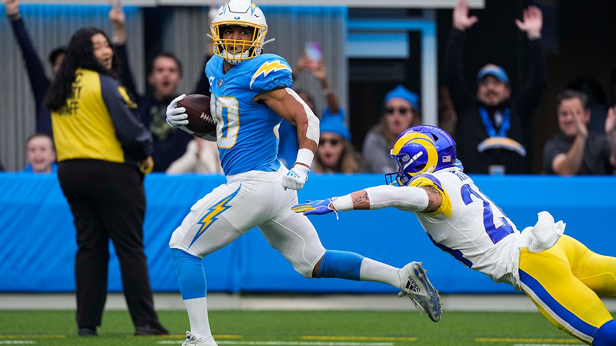 Los Angeles Chargers quarterback Justin Herbert's touchdown