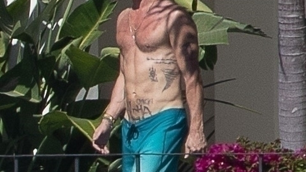 Brad Pitt sunbathes with topless girlfriend Ines de Ramon in