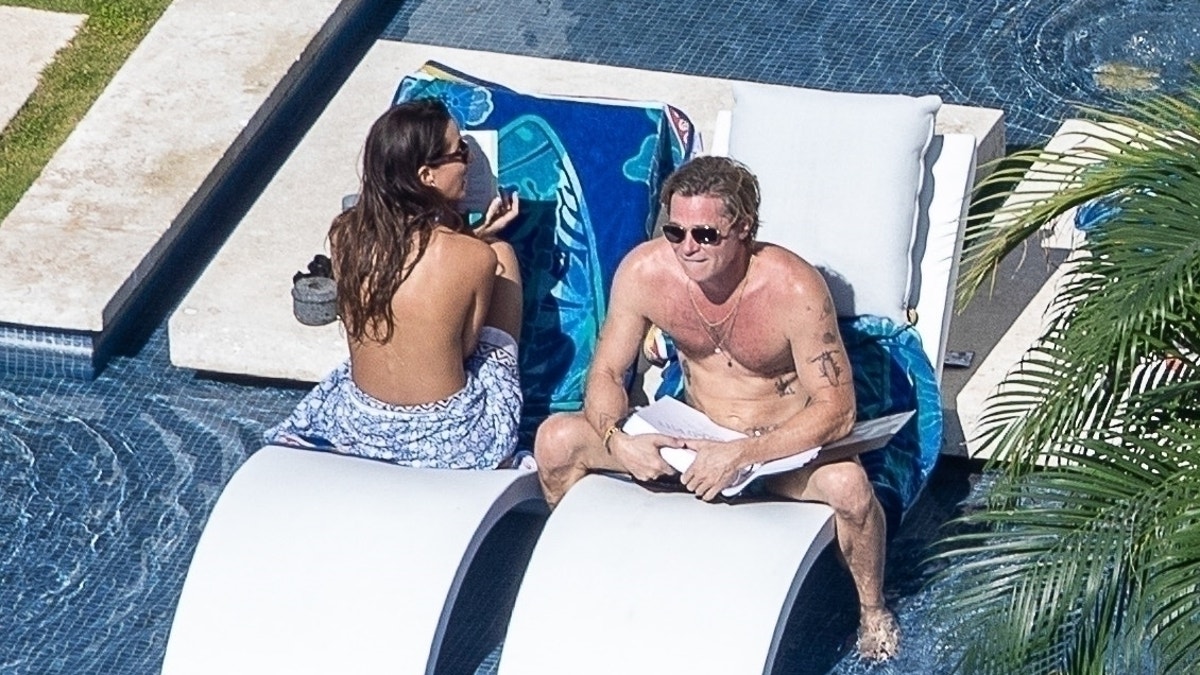 Brad Pitt romantic trip girlfriend Ines de Ramon topless