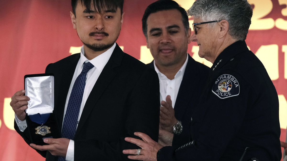 Brandon Tsay honored in Alhambra, California after stopping suspected Monterey Park shooter