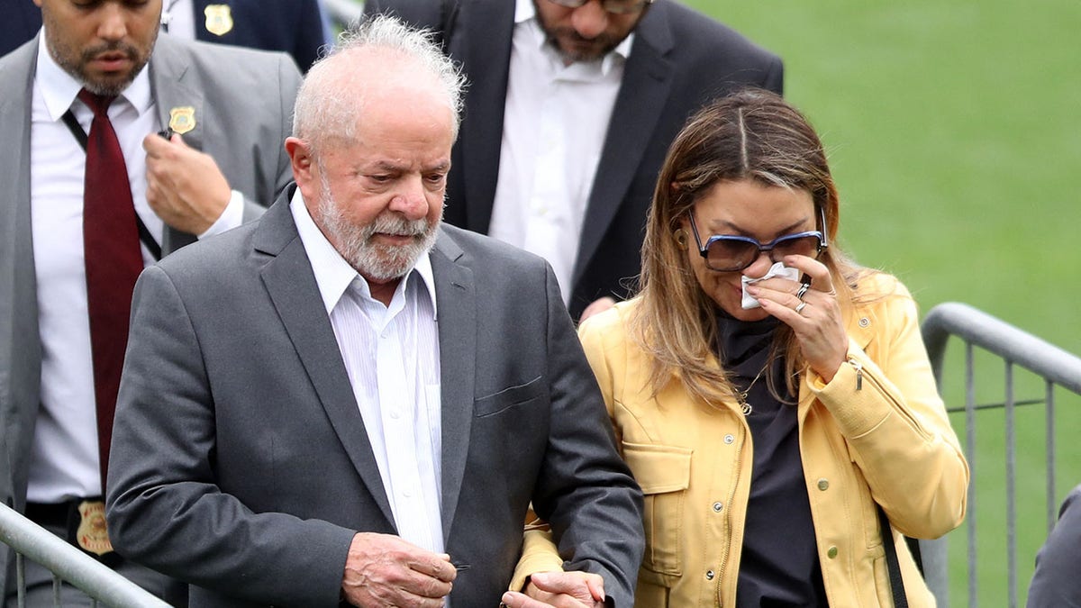 Brazil President Luiz Inacio Lula da Silva and his wife