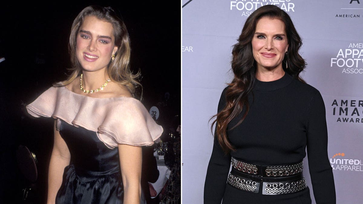 Brooke Shields then and now