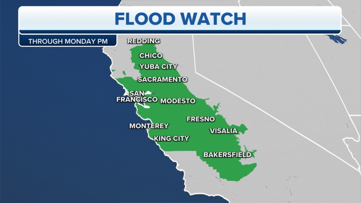 A flood watch in California