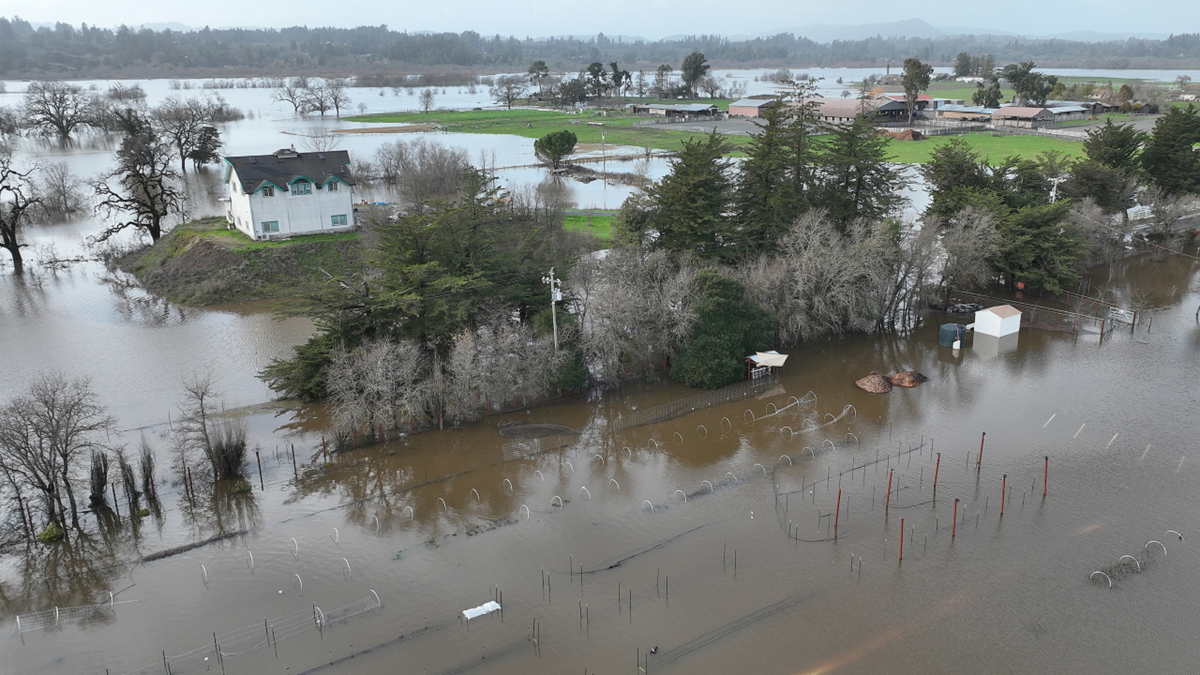 California farm flooding Santa Rosa