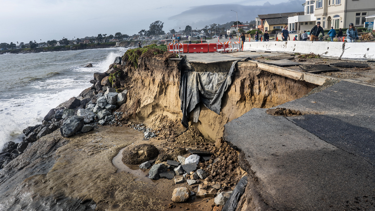 California Santa Cruz storm damage