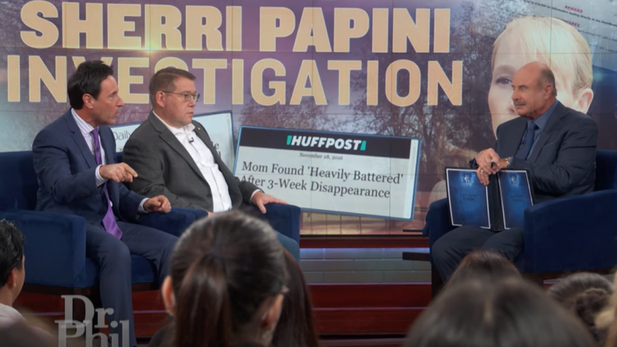 Dr. Phil talks with guests